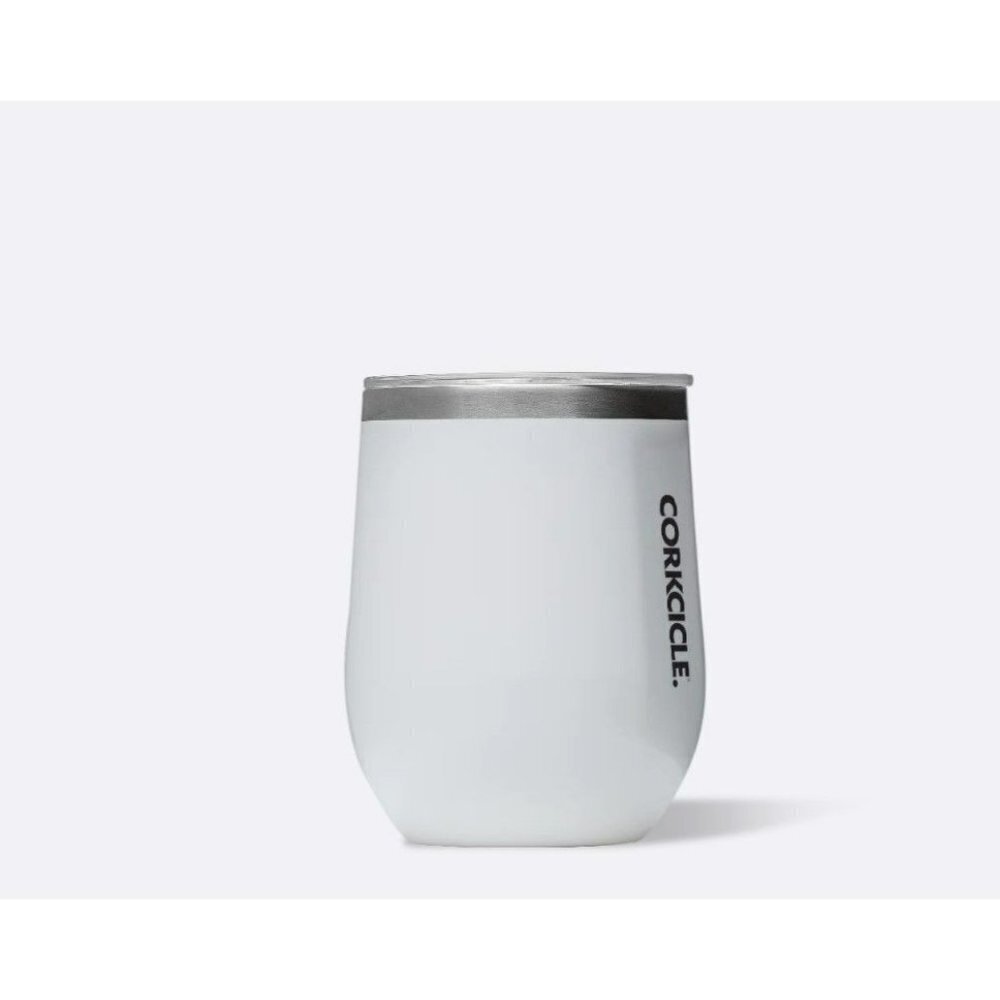 Corkcicle Classic Stemless Insulated Wine Tumber White‎